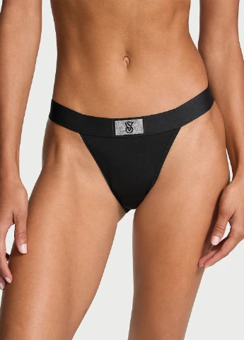 Чорний демісезонний комплект (бюстгальтер, трусики) Victoria's Secret