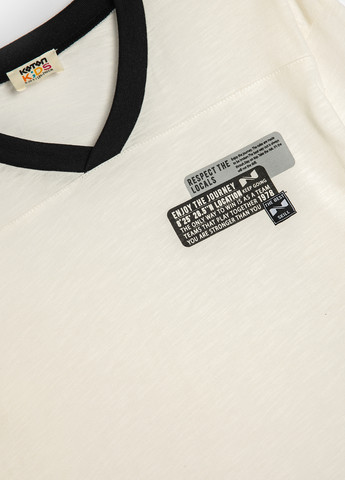 Белый демисезонный кэжуал лонгслив KOTON с рисунком