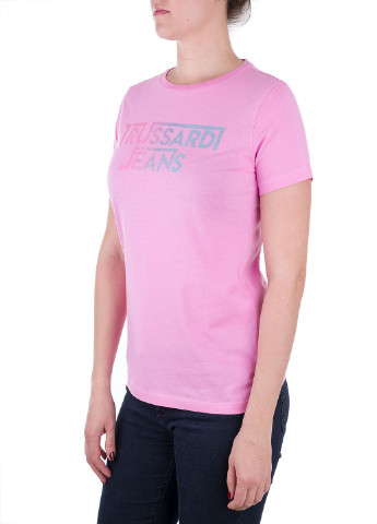 Рожева літня футболка Trussardi Jeans