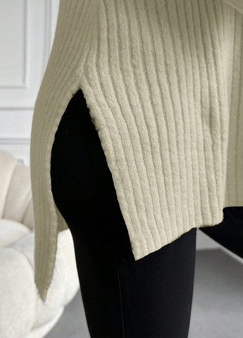 Светло-бежевый демисезонный свитер SHEIN