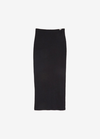 Черная кэжуал однотонная юбка Jennyfer