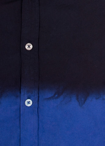 Синяя кэжуал рубашка с градиентным узором Asos