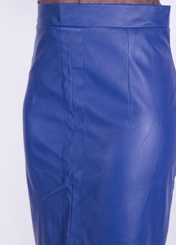 Синяя кэжуал однотонная юбка Time of Style а-силуэта (трапеция)