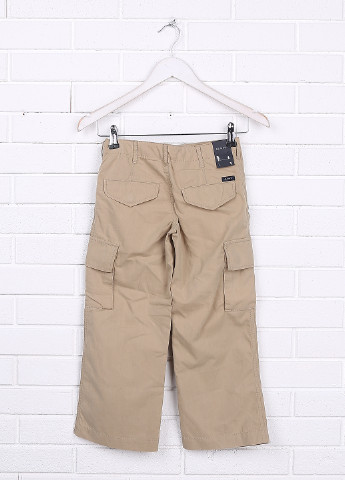 Бежевые кэжуал демисезонные брюки со средней талией Gant