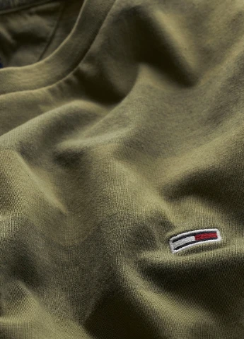 Оливковая футболка Tommy Jeans