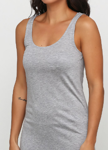 Сіра кежуал сукня H&M однотонна