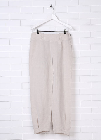 Темно-бежевые кэжуал летние прямые брюки Oblique