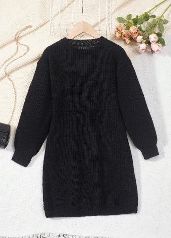 Чорна сукня SHEIN (327705184)