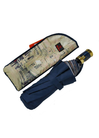 Тёмно-синий зонт полуавтомат женский 99 см Bellissimo (195705215)