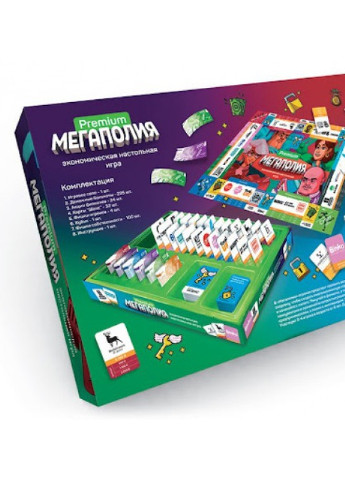 Экономическая настольная игра монополия Мегаполия Premium Danko Toys (253991506)