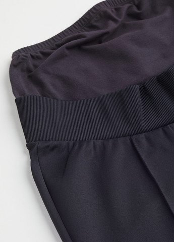 Штани для вагітних H&M прямі однотонні темно-сині кежуали поліестер