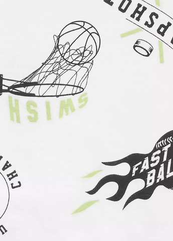 Черно-белая всесезон пижама (майка, шорты) (2 шт.) майка + шорты Carter's