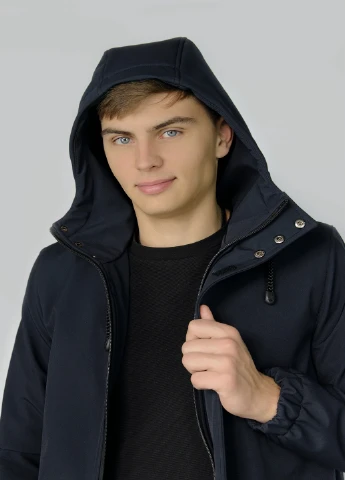 Синяя демисезонная куртка softshell "citizen" сине-черная Intruder