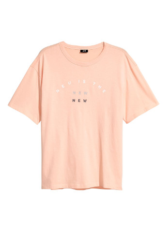 Персикова футболка H&M