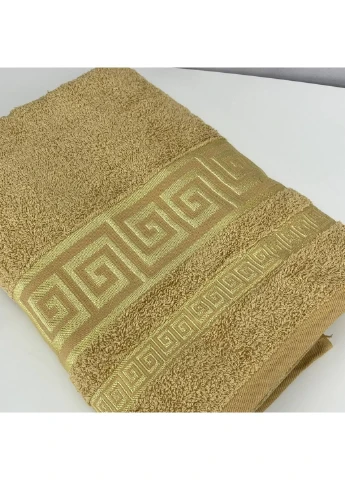 Полотенце банное махровое Febo Vip Cotton Турция 6336 желтое 70х140 см No Brand комбинированный
