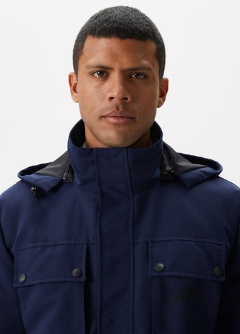 Темно-синя демісезонна куртка Lacoste