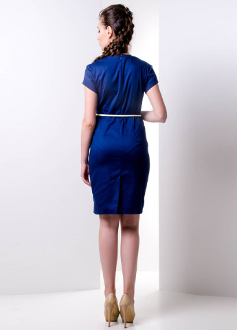 Темно-синя кежуал плаття, сукня футляр Solh з малюнком