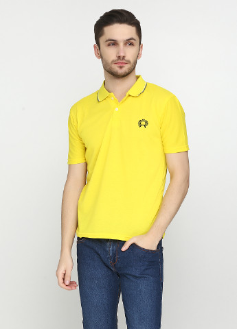Желтая футболка-поло для мужчин West Wint с логотипом