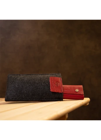 Женская кожаная ключница 5х11,2 см Grande Pelle (252415815)