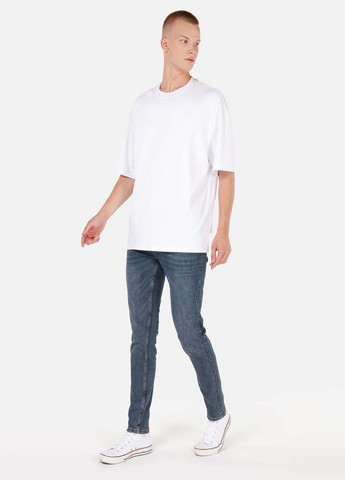 Серо-синие демисезонные скинни джинсы Colin's