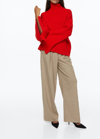 Червоний демісезонний светр H&M