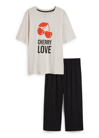 Комбинированная всесезон пижама (футболка, капри) футболка + капри C&A