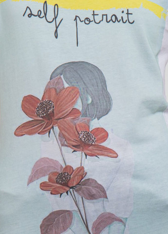 Біла футболка з принтом Ko Samui - (250382509)