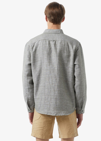 Серо-зеленая кэжуал рубашка меланж Lacoste