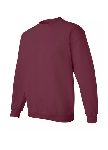 Бордовый свитшот Gildan однотонный без декора (304549766)