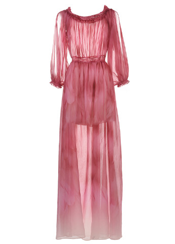 Розовое кэжуал платье в греческом стиле, с открытыми плечами LOVE REPUBLIC