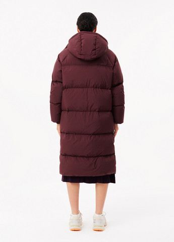Бордовый зимний Пуховик Lacoste