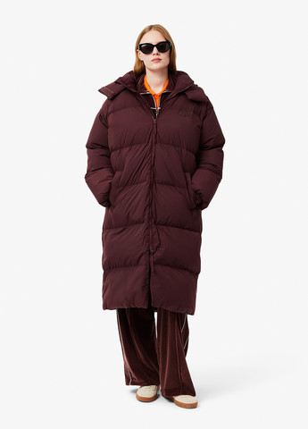 Бордовый зимний Пуховик Lacoste