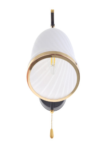 Бра накладное со шнуровым выключателем LK-710W/1 E27 BK+FG Brille (220133482)