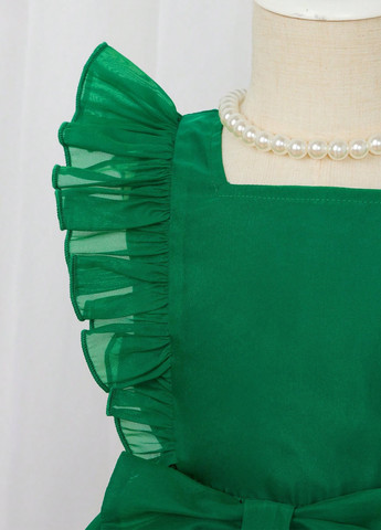 Зелений літній костюм (топ, спідниця) SHEIN