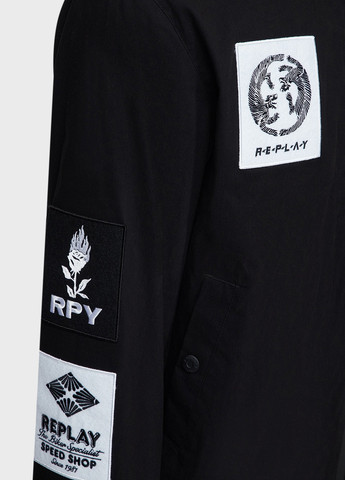 Чорна демісезонна куртка Replay