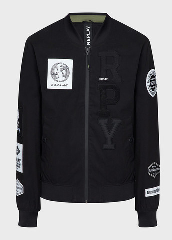 Чорна демісезонна куртка Replay