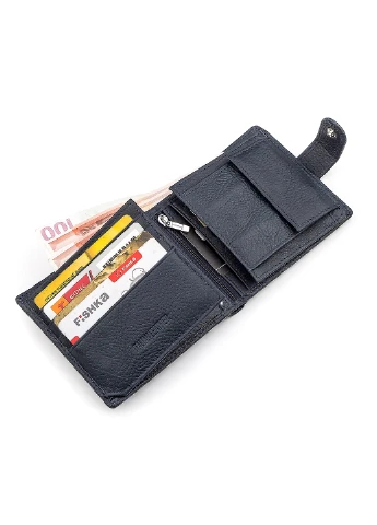 Чоловічий шкіряний гаманець 12х10,5х3 см st leather (252131573)