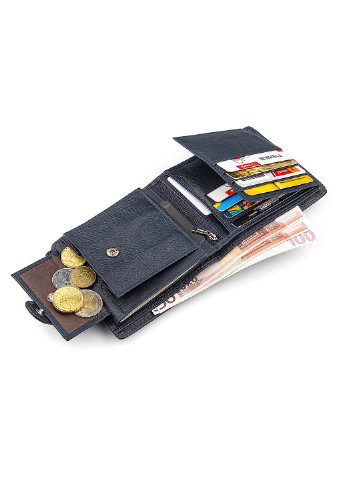 Чоловічий шкіряний гаманець 12х10,5х3 см st leather (252131573)