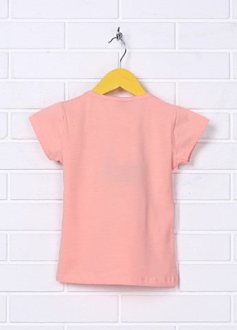 Розовая летняя футболка с коротким рукавом Bittos
