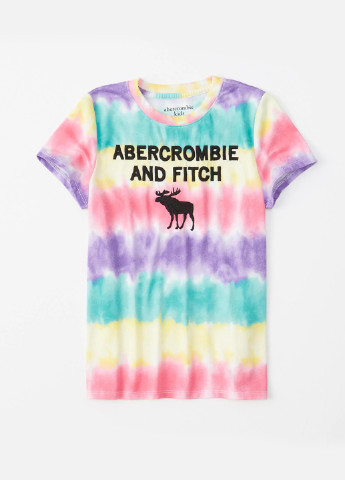 Комбинированная летняя футболка Abercrombie Kids