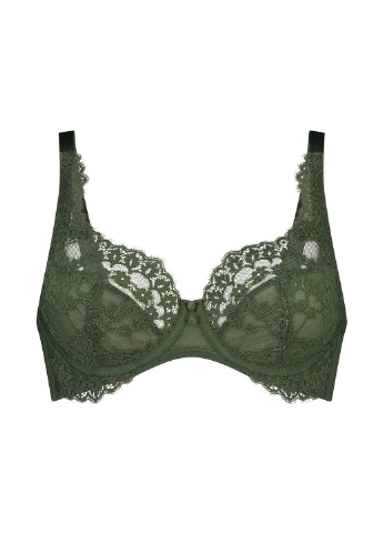 Темно-зелений бюстгальтер Hunkemoller з кісточками поліамід