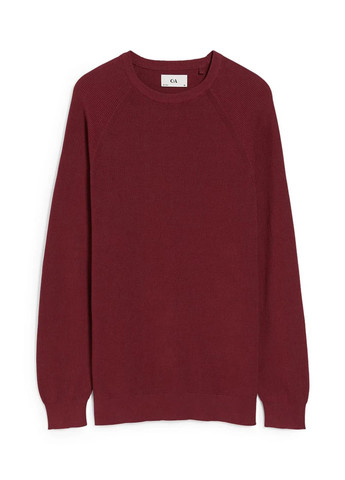 Бордовый демисезонный свитер джемпер C&A