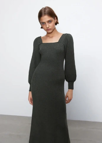 Сіра кежуал сукня Zara однотонна