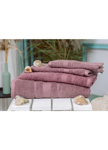Полотенце MirSon набор банных №5083 Elite SoftNess Violet 40х70, 50х90, 70х14 (2200003183535) No Brand фиолетовый