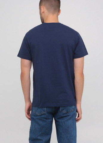 Темно-синяя футболка мужская безшовная с круглым воротником Stedman