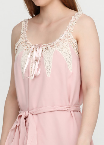 Светло-розовое кэжуал платье Ralph Lauren однотонное