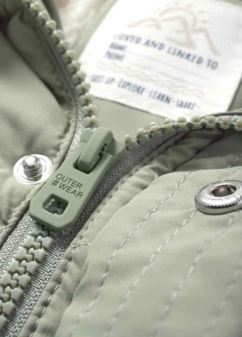 Сіро-зелена демісезонна куртка C&A