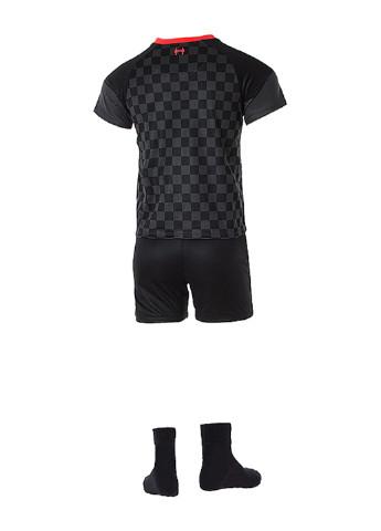 Черный демисезонный костюм (футболка, шорты, гетры) Nike LFC I NK BRT KIT 3R