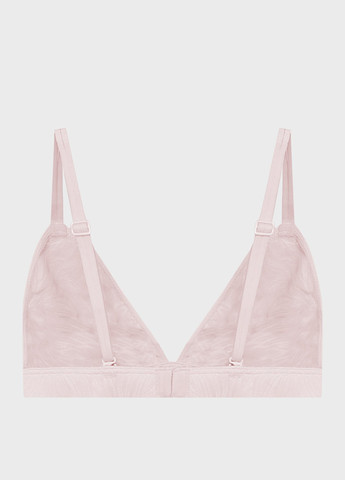 Светло-розовый триэнджел бюстгальтер Calvin Klein без косточек хлопок