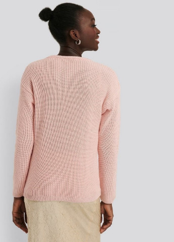 Светло-розовый демисезонный пуловер пуловер NA-KD